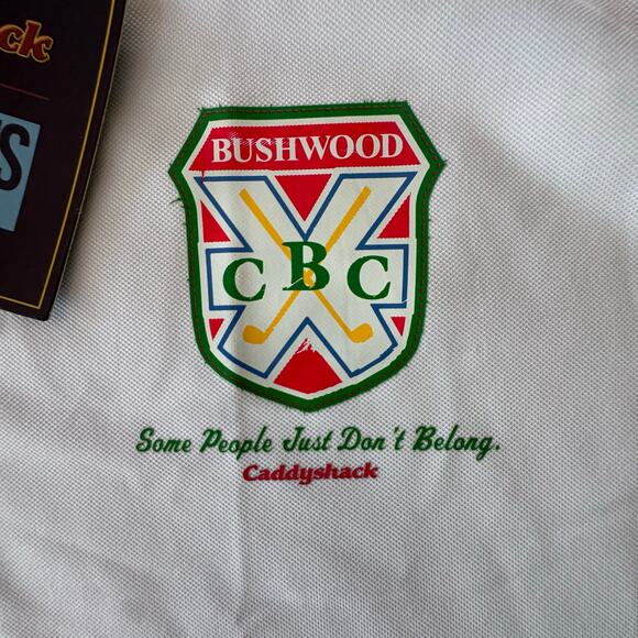 New w Tags RSVLTS Caddyshack Bushwood Breakfast Balls Golf Polo Short Sleeve XL - Picture 5 of 10